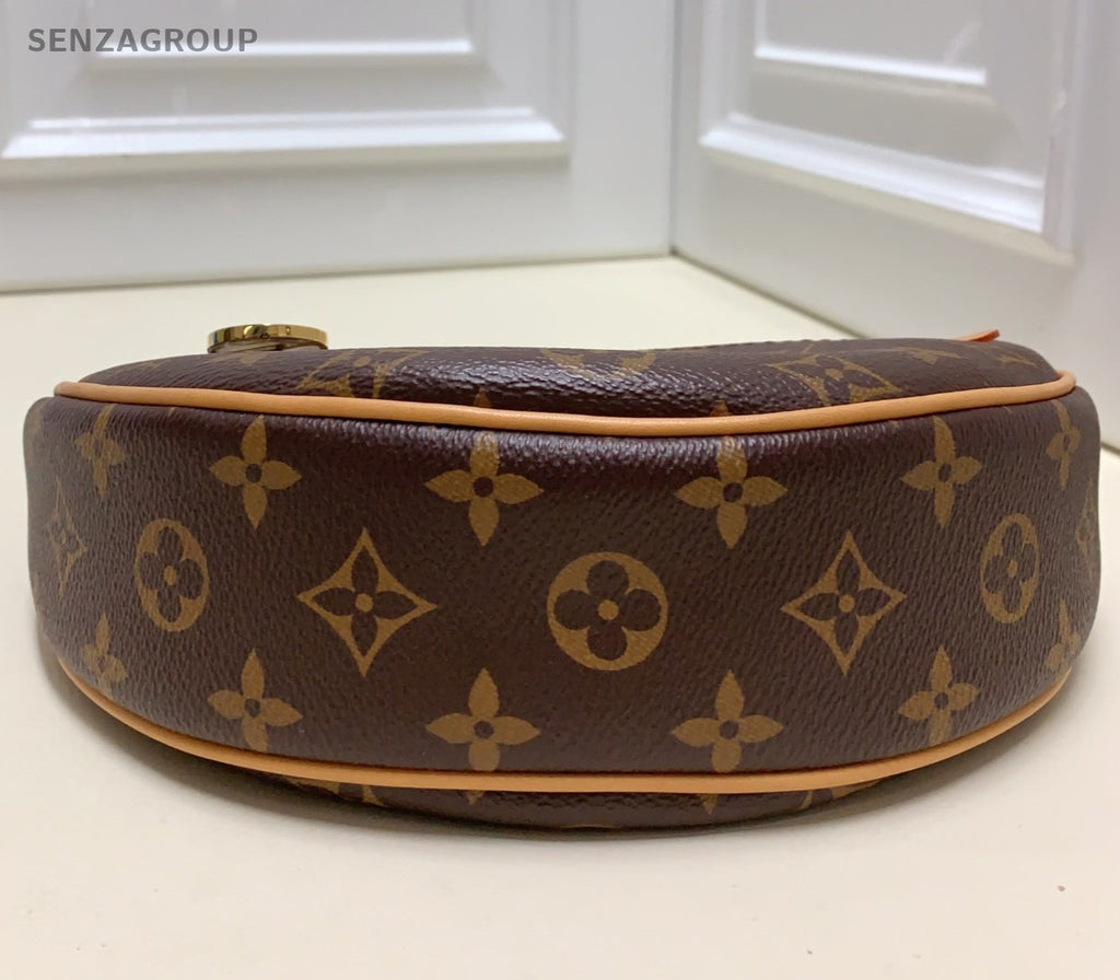 Louis Vuitton Monogram Loop Chain Shoulder Bag Crossbody Brown Gold Women
