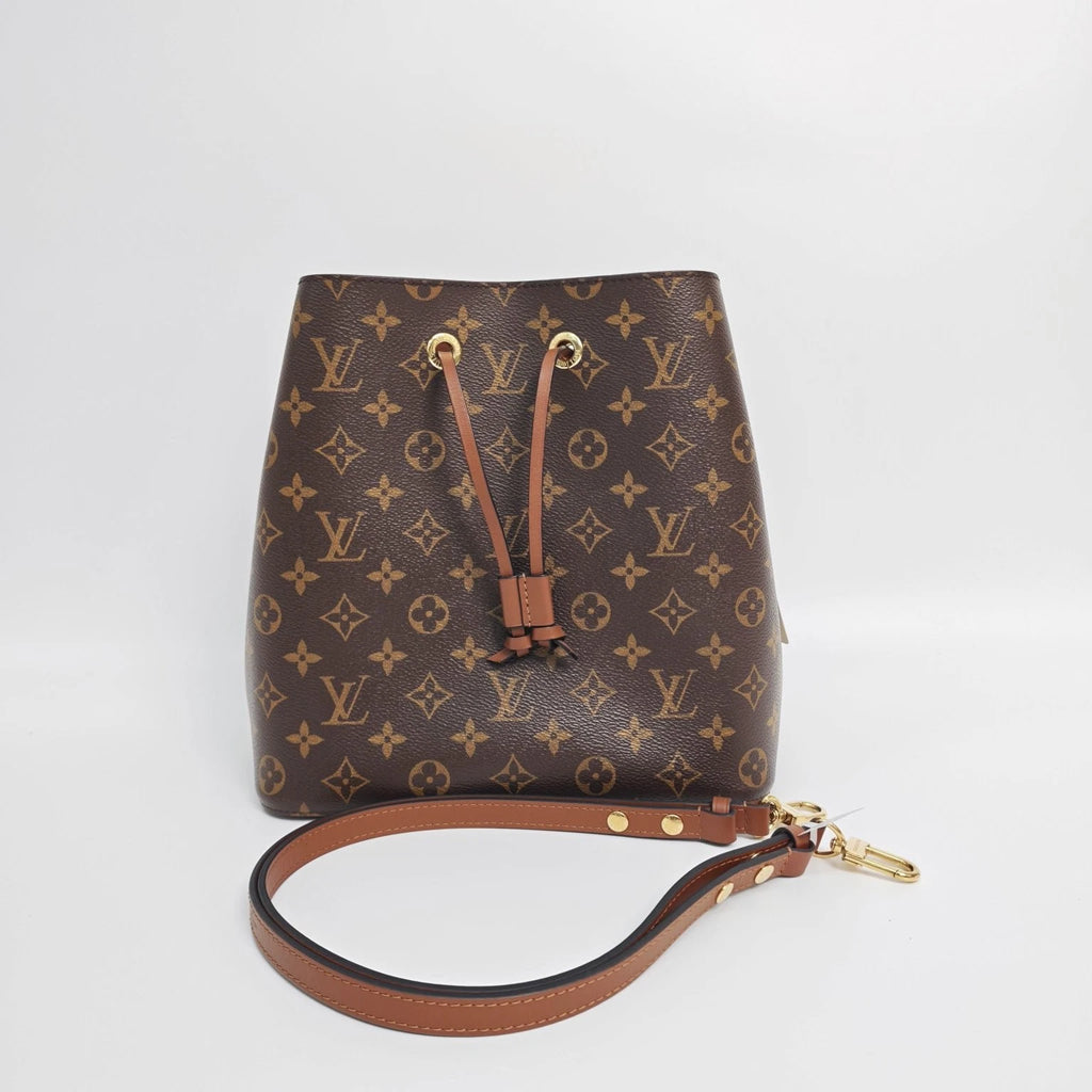 Louis Vuitton NeoNoe Monogram Brown Canvas Medium Bucket Bag For Women