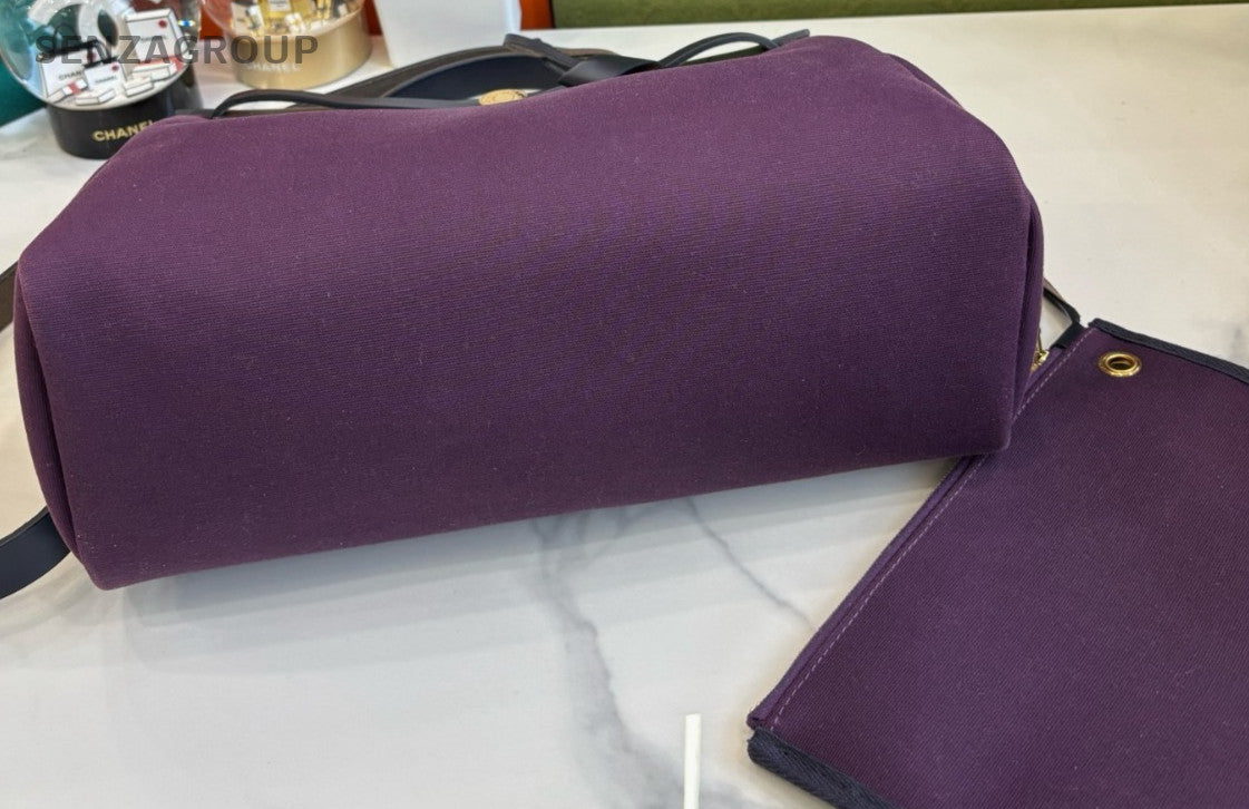 Hermes Herbag31 Purple Black  Top handle Shoulder bag