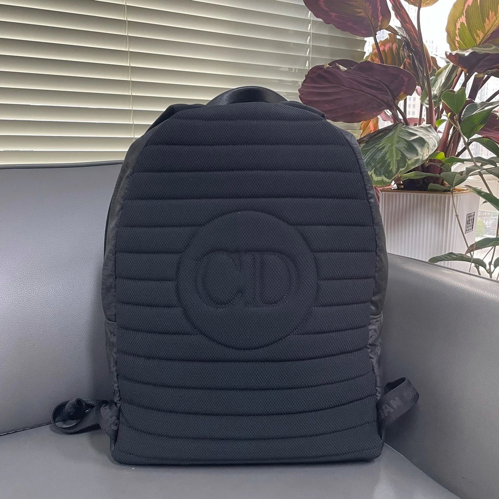 Dior x Stussy All Over Logo Print Casual Backpack For Women
