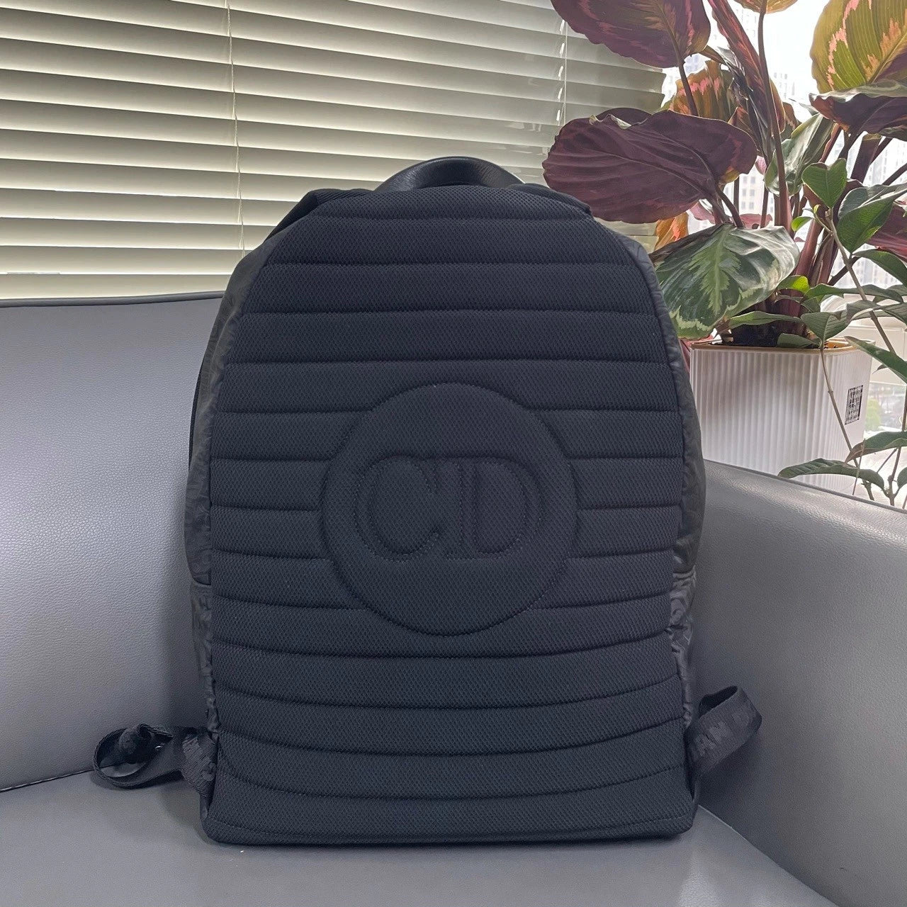 Dior x Stussy All Over Logo Print Casual Backpack For Women