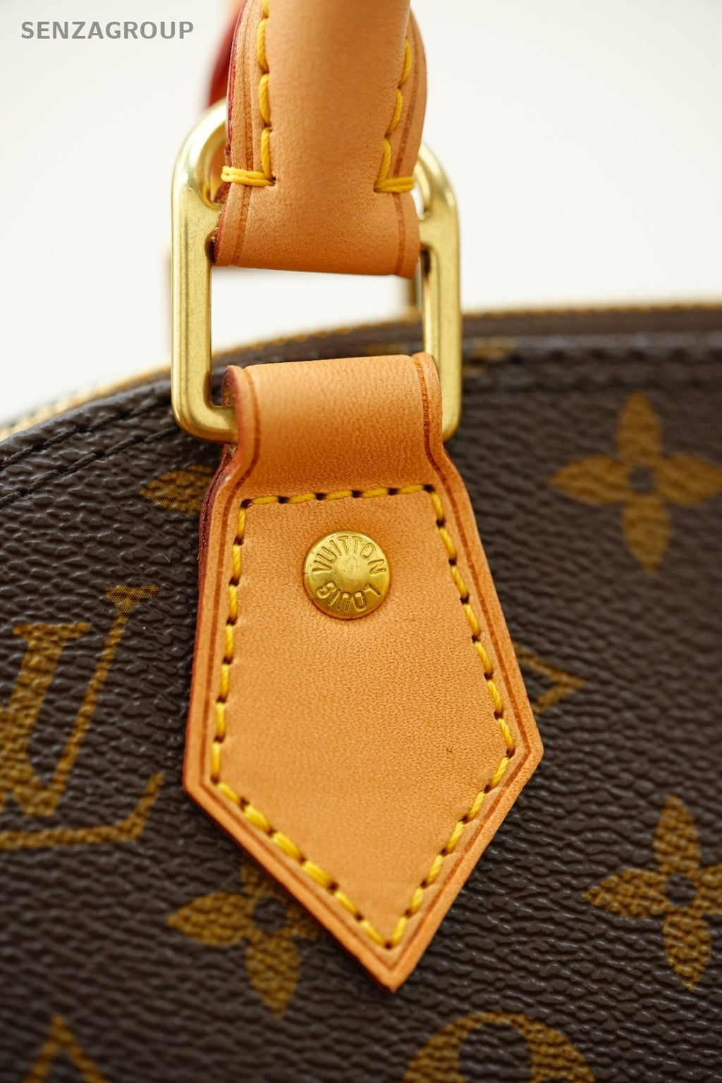 Louis Vuitton Alma bb Monogram Top Handle 2way Shoulder Handbag Women Brown