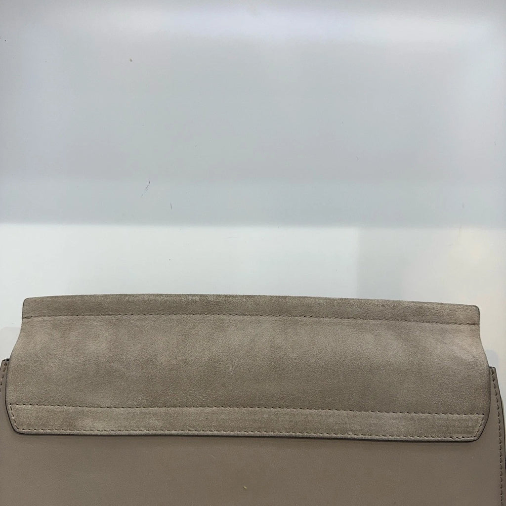 Chloe Faye Calfskin Shoulder Crossbody Bag For Women Elephant Gray
