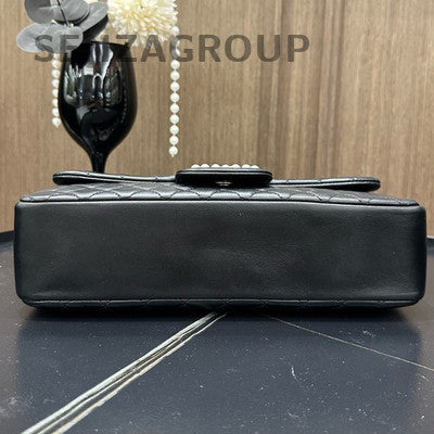 Chanel Westminster Pearl Chain Shoulder Bag Black for Women