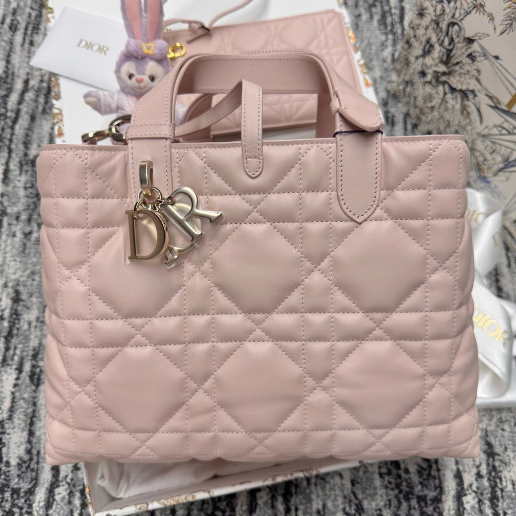 Dior Toujours Medium Horizontal Pink Tote Bag For Women