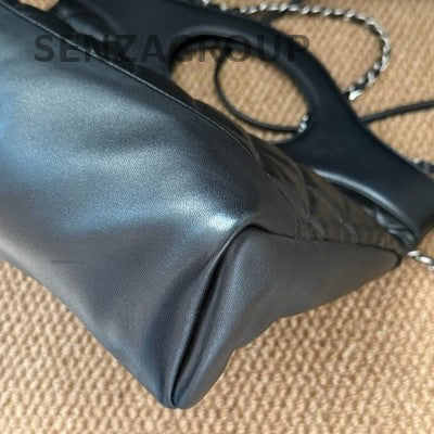Chanel 31 Bag Black Gold Quilted Classic Women's Shoulder Bag