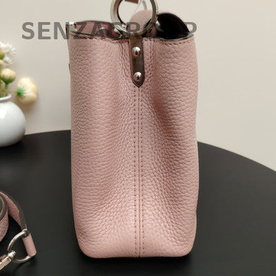 Louis Vuitton Capucines BB Pink Silver Handbag Shoulder Bag Classic Women