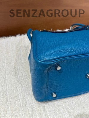 Hermès Lindy 26 Blue Silver Handbag - Classic Women's Fashion