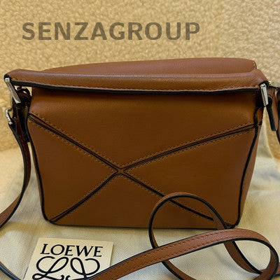 Loewe Puzzle Mini Bag in Caramel Calfskin Leather - Shoulder Crossbody