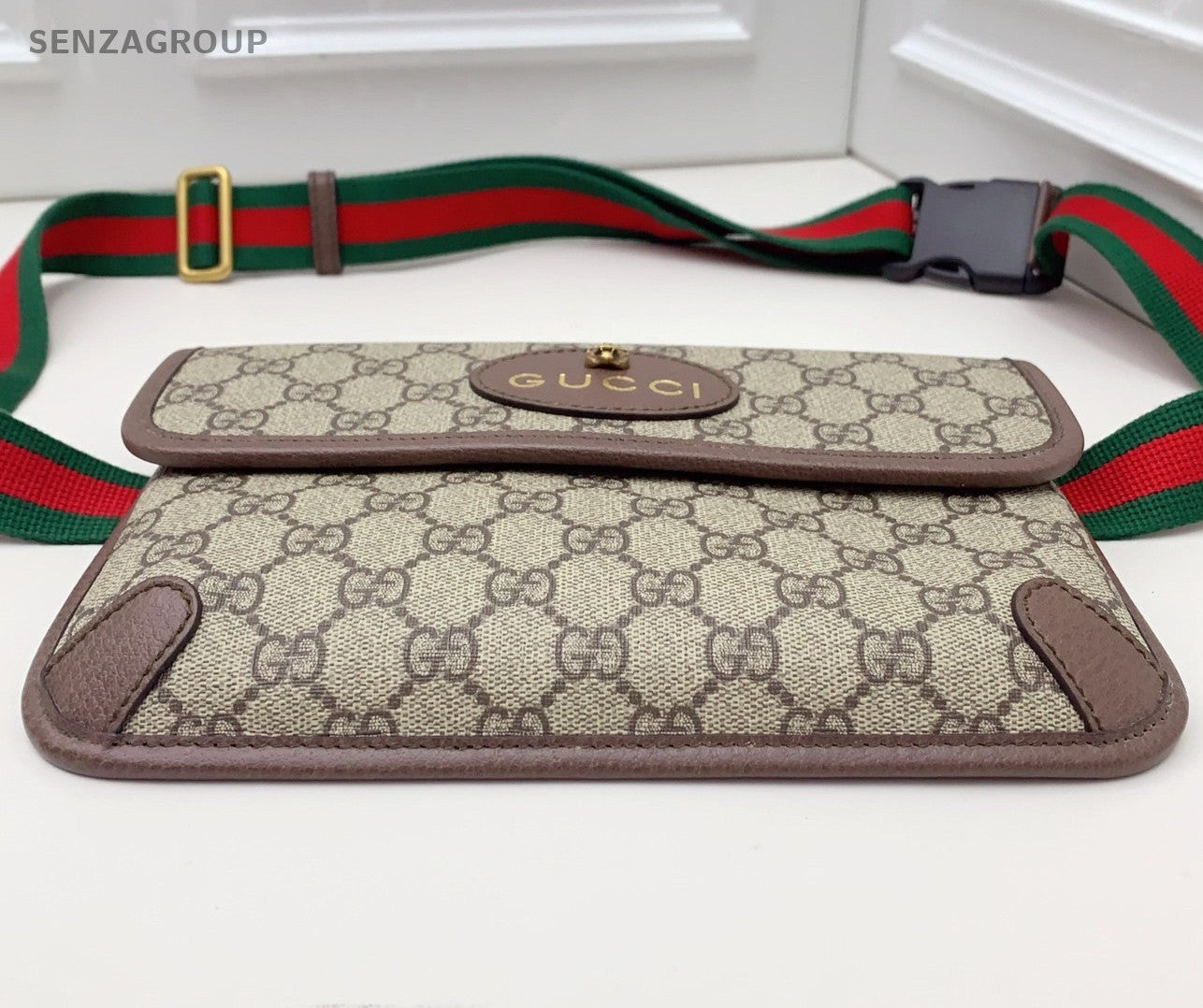 Gucci Neo Vintage Ophidia Shoulder Bag Crossbody Beige Gold Unisex Adults