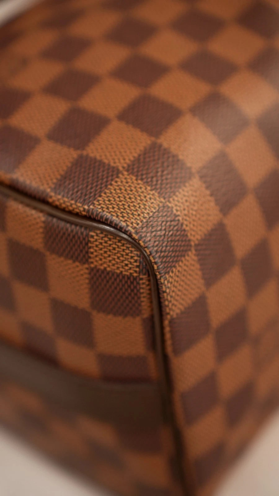 Louis Vuitton Speedy25 Damier Brown Shoulder Bag Top Handle Bag Excellent