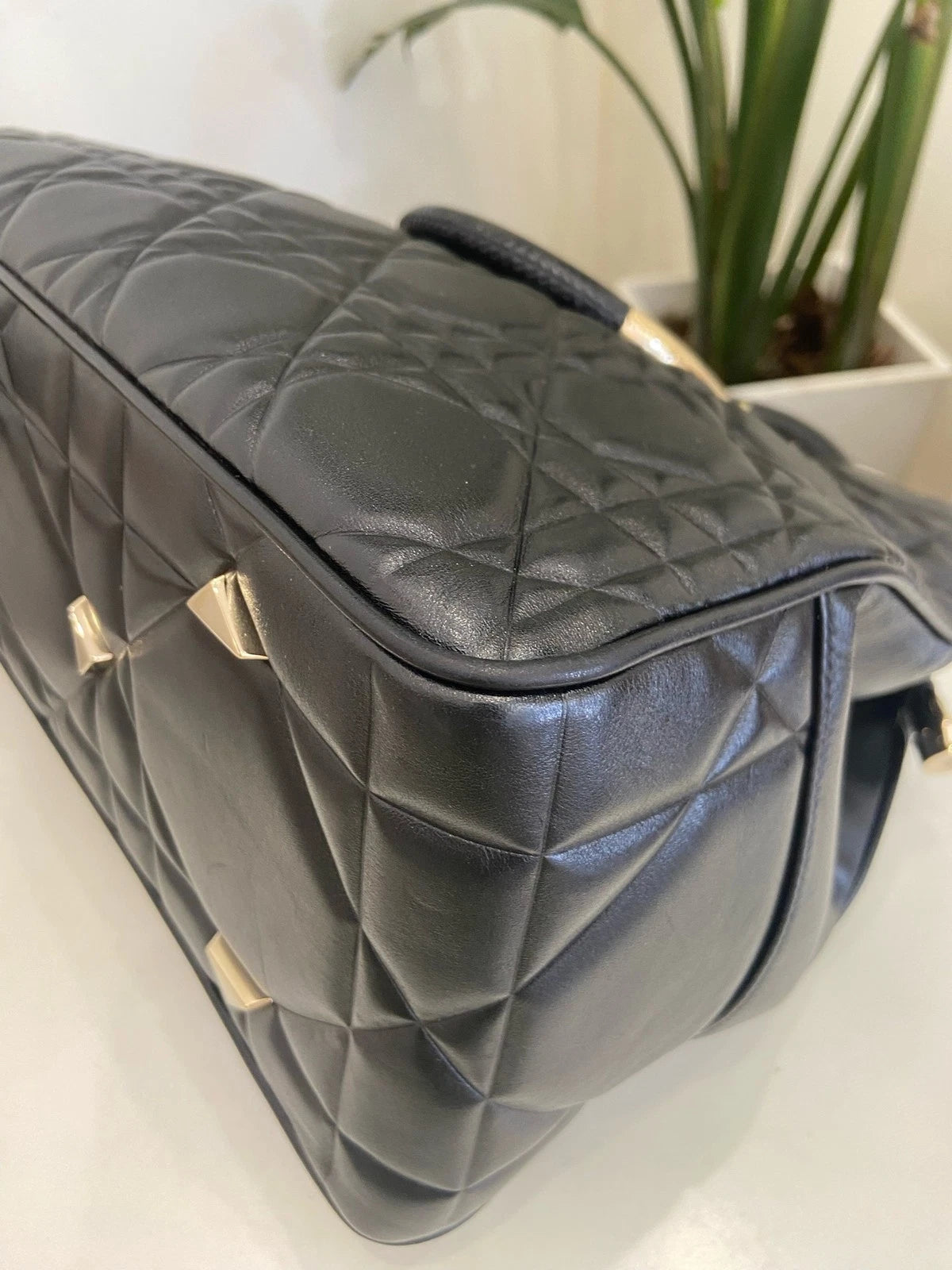 Dior Black Calfskin Medium Lady Handbag Shoulder Bag For Women