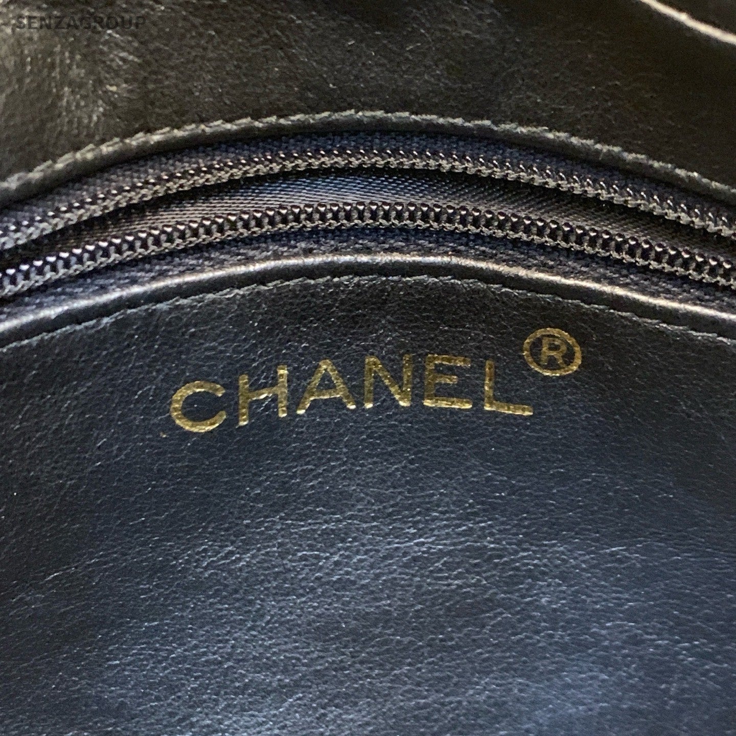Chanel Diamond Tassel Shoulder Bag Black Gold Used Women Classic Designer