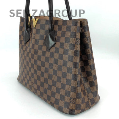 Louis Vuitton Kensington Damier Ebene Shoulder Bag Gold Hardware