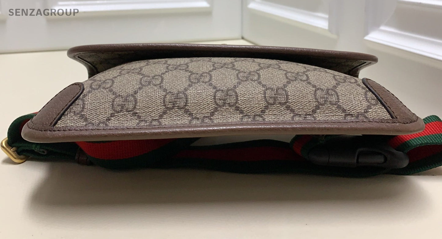 GUCCI GG Monogram Belt bag Classic Tiger Logo Shoulder bag