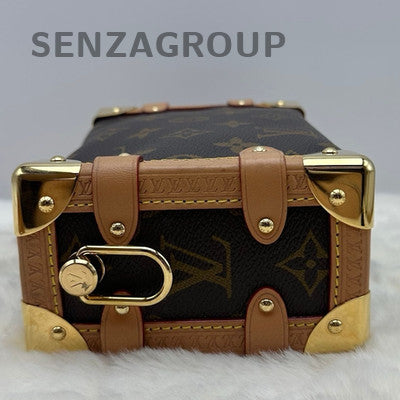 Louis Vuitton Side Trunk PM Monogram Calfskin Crossbody Bag Women