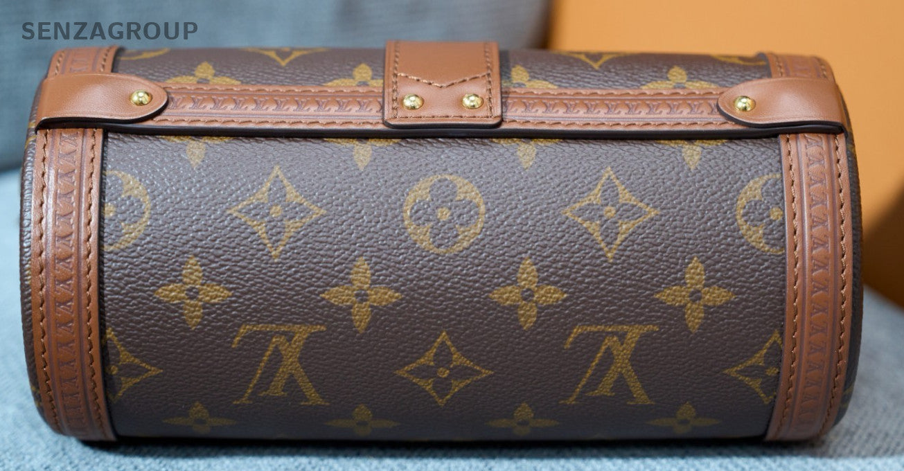 Louis Vuitton Papillon Trunk Monogram Crossbody Brown Gold Used Women Classic