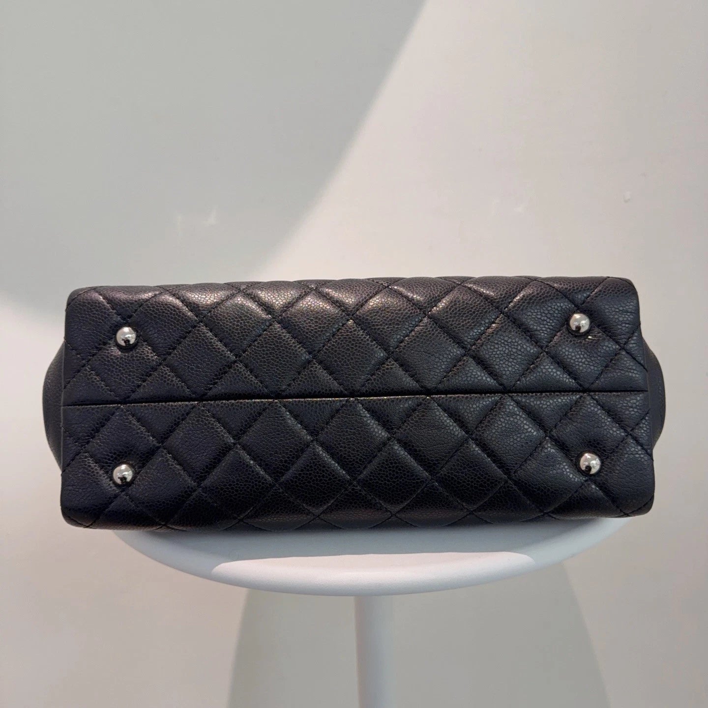 Chanel Caviar Leather Tote Bag Shoulder &amp; Crossbody Bag Black Classic