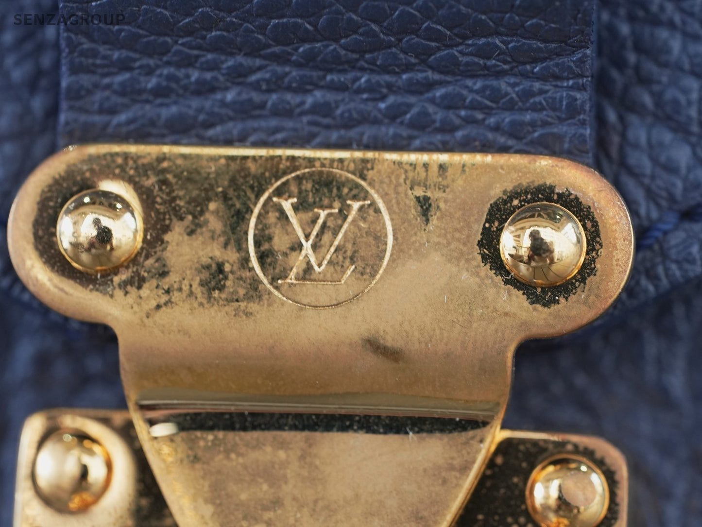 Louis Vuitton Monogram Empreinte Hobo Blue Top Handle 2WAY Shoulder bag