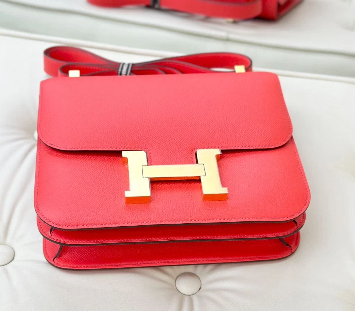 Hermes Constance24 Epsom Shoulder Bag Crossbody Bag Women Fashion S