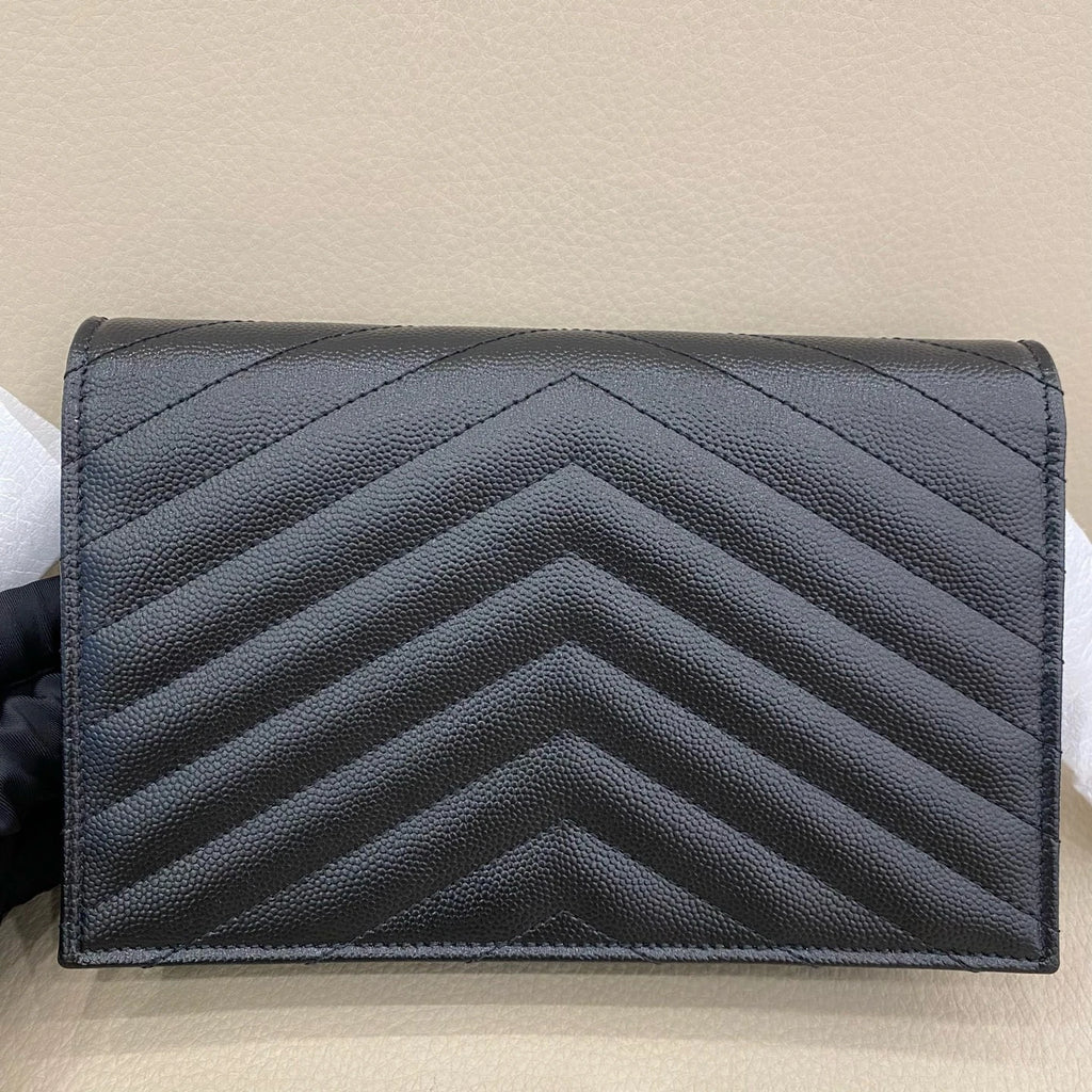 YSL Black Envelope WOC Crossbody Bag For Women