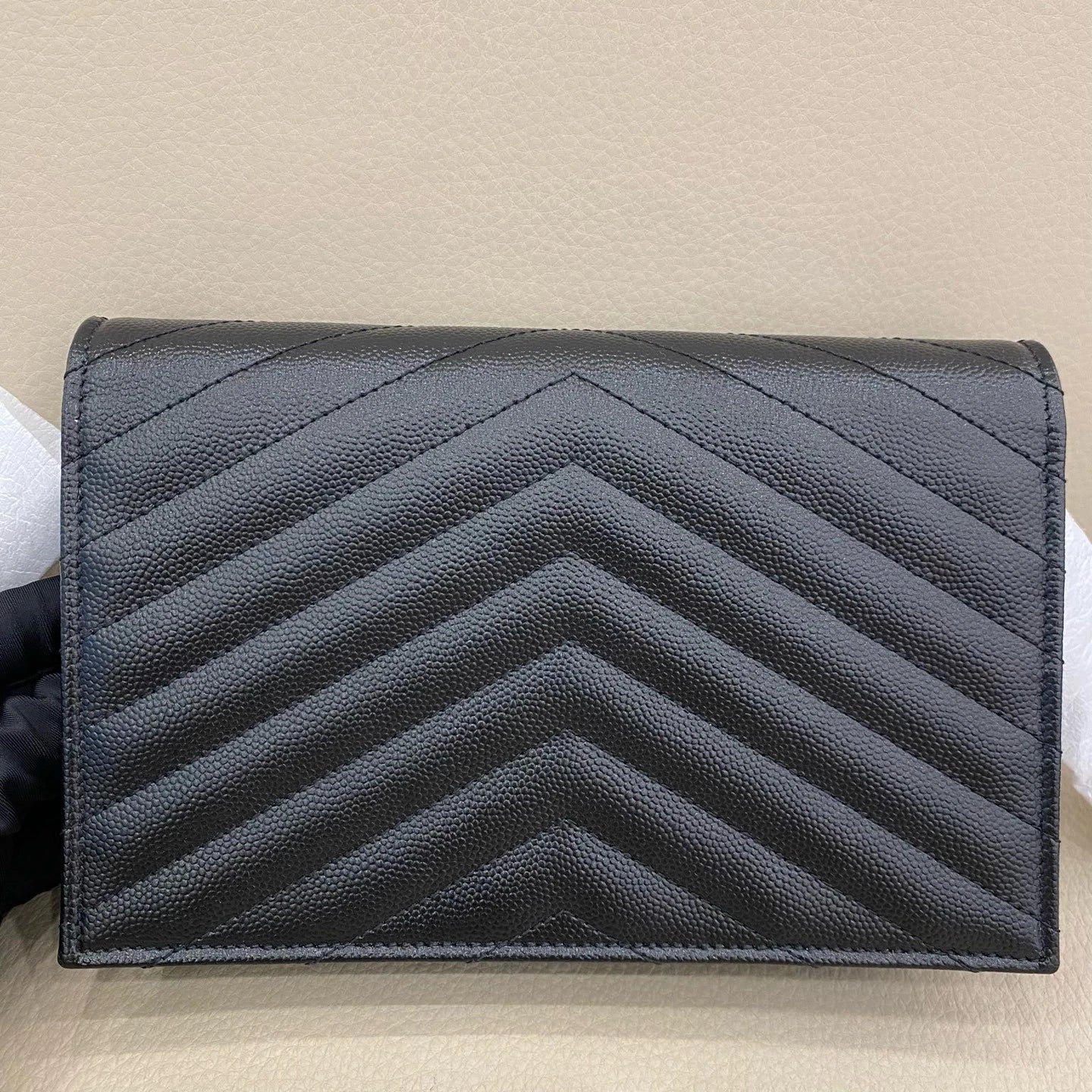 YSL Black Envelope WOC Crossbody Bag For Women