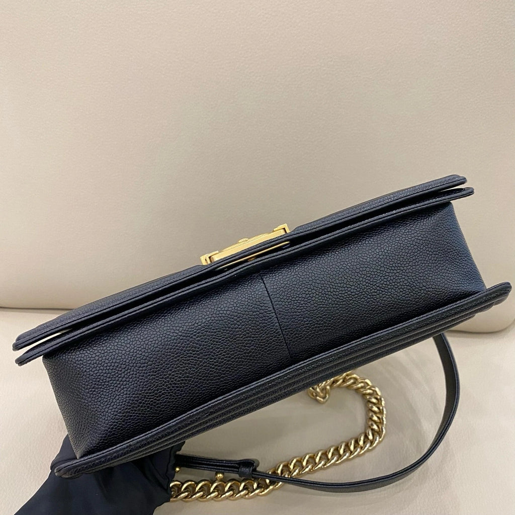 Chanel Leboy Medium-Large Black Shoulder Bag For Women