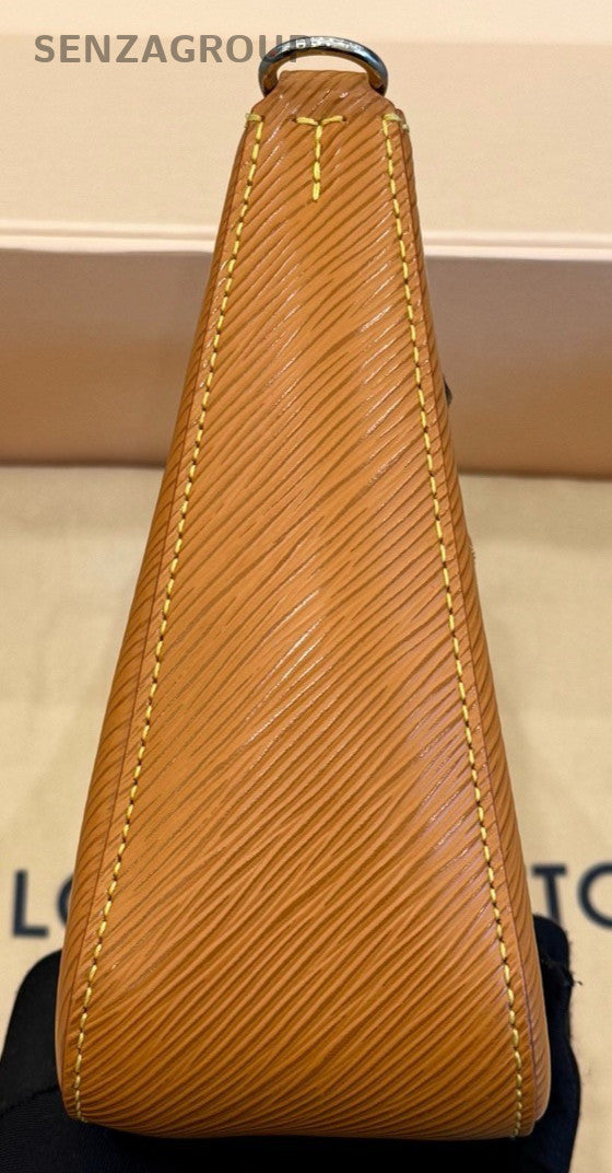 Louis Vuitton Marelle Epi Leather Shoulder Bag Crossbody Brown Silver Women