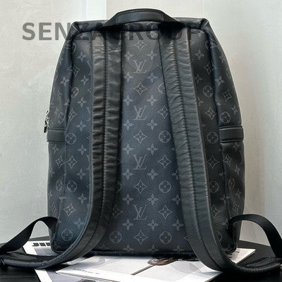 Louis Vuitton Discovery Apollo Black Monogram Backpack Unisex Classic