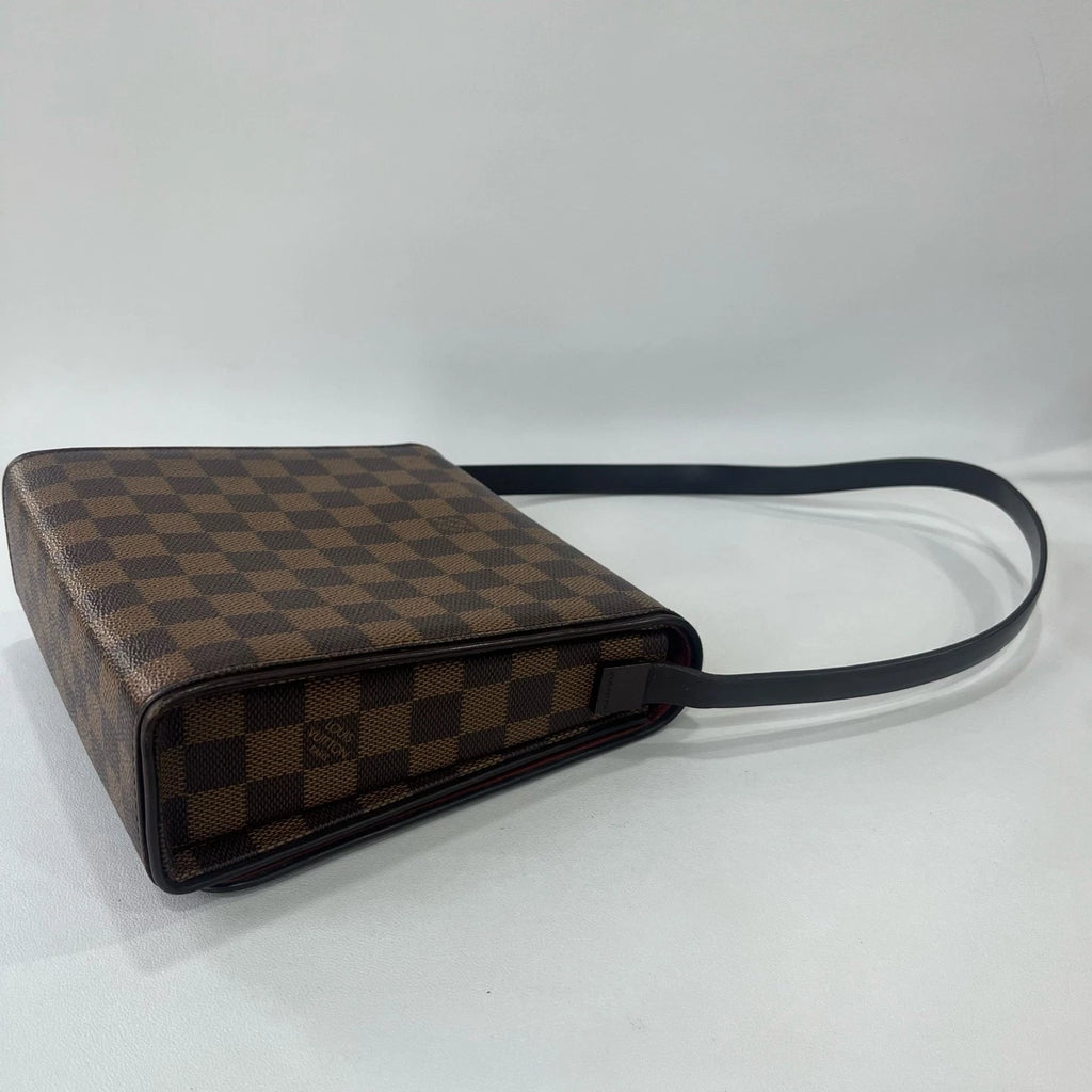 Louis Vuitton Damier Canvas Flap Shoulder Bag For Women