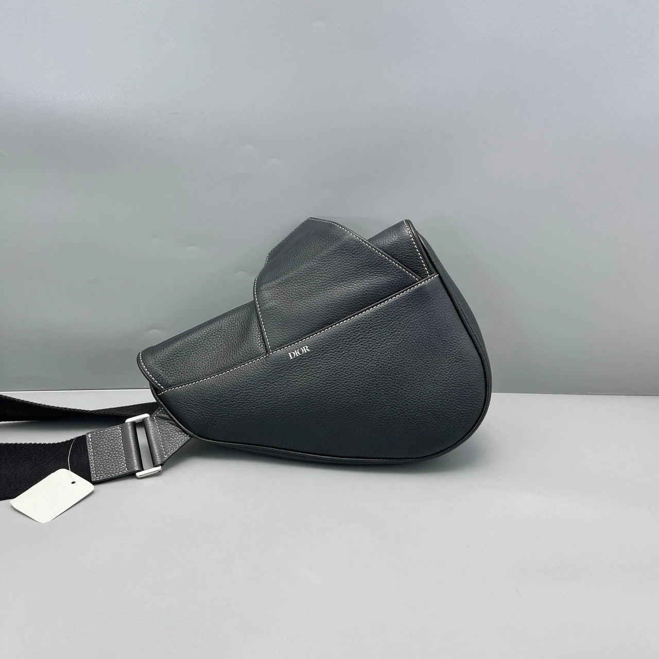 Dior Black Graffiti Saddle Waist Bag For Women