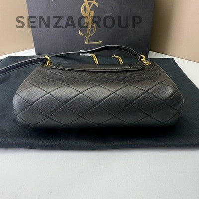 Italian Nolita Mini Black Gold Shoulder Crossbody Bag Women's Fashion Classic