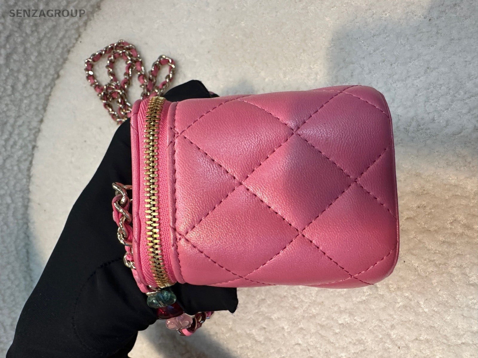 CHANEL Vanity Box Sweet Series Chain Shoulder bag Crossbody Pink Women
