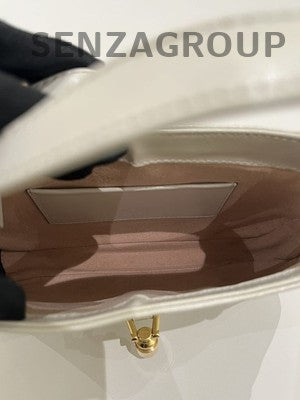 Gucci 1961 White Gold Shoulder Crossbody Bag Classic Fashion Women