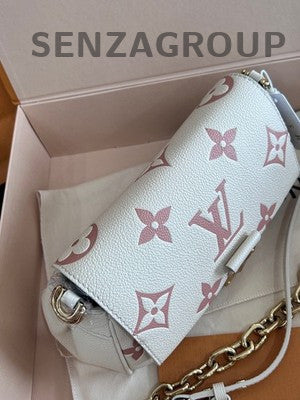 Louis Vuitton Monogram Cloud Chain Shoulder Crossbody Bag White Gold
