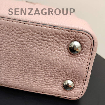 Louis Vuitton Capucines BB Pink Silver Handbag Shoulder Bag Classic Women
