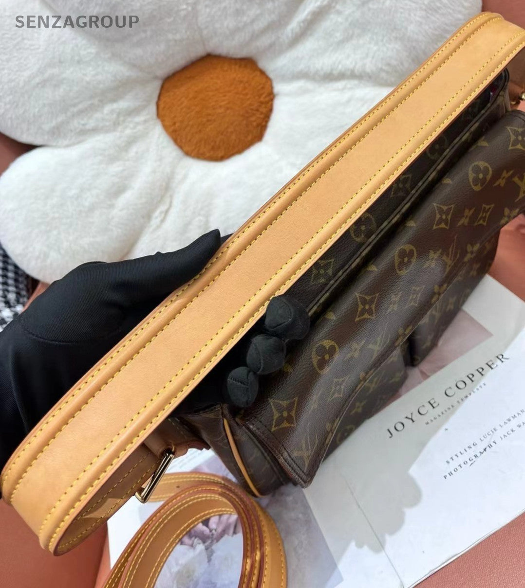 Louis Vuitton Vivacite GM Shoulder bag M51163 Monogram Brown Women Vintage