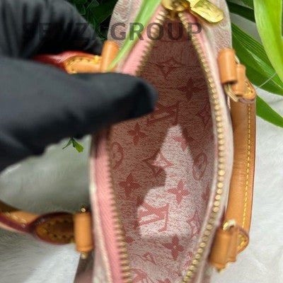 Louis Vuitton Speedy Nano Bag Pink Gold Women's Fashion Handbag Crossbody