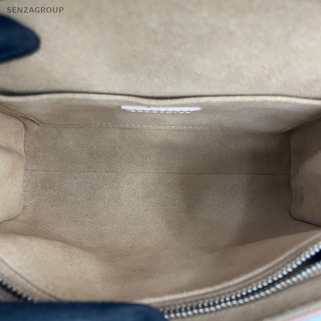 Louis Vuitton Epi Leather Top Handle Bag Crossbody White Silver Women Classic