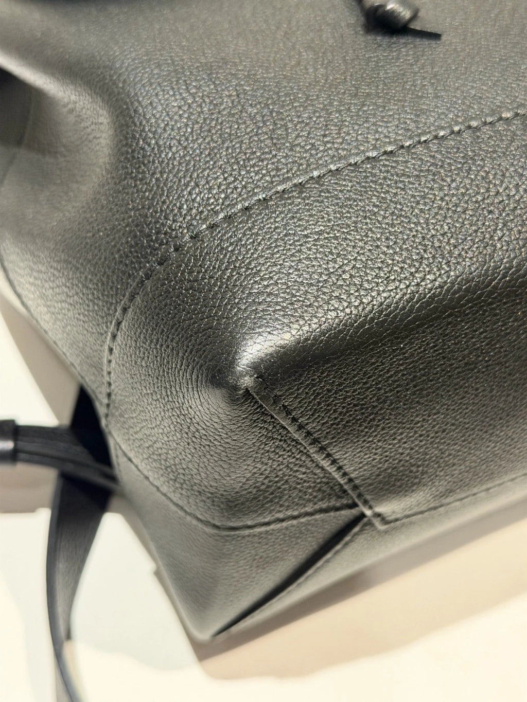 Louis Vuitton Lock Me Backpack Black Silver Used Women Classic
