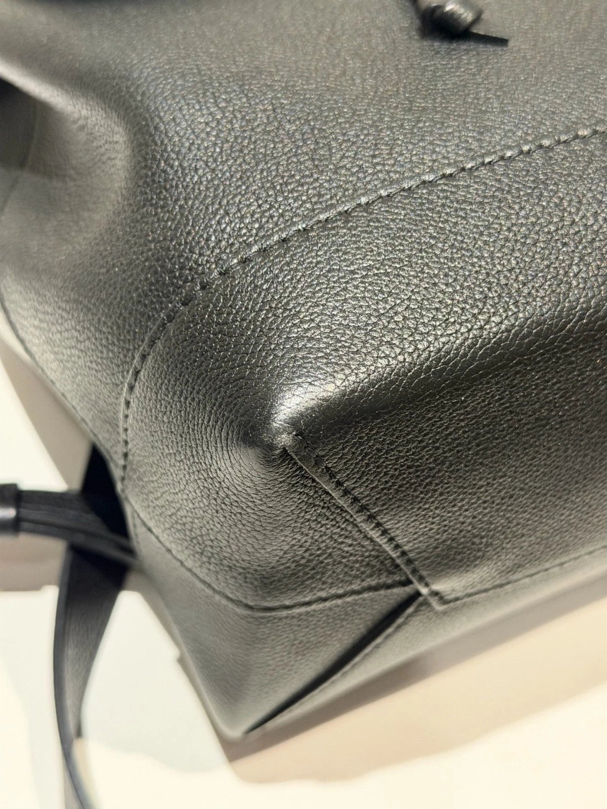 Louis Vuitton Lock Me Backpack Black Silver Used Women Classic