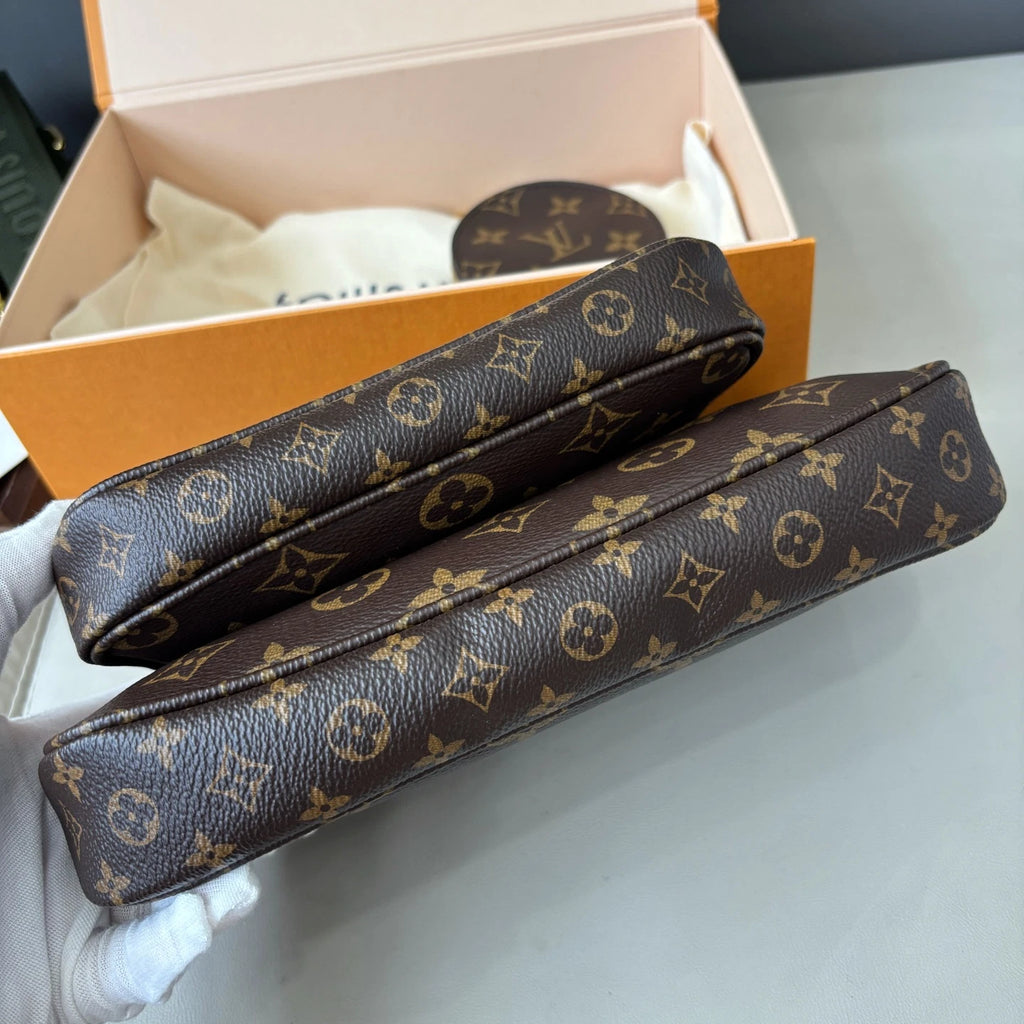 Louis Vuitton Multi Pochette Accessoires Monogram Canvas Shoulder Bag Crossbody