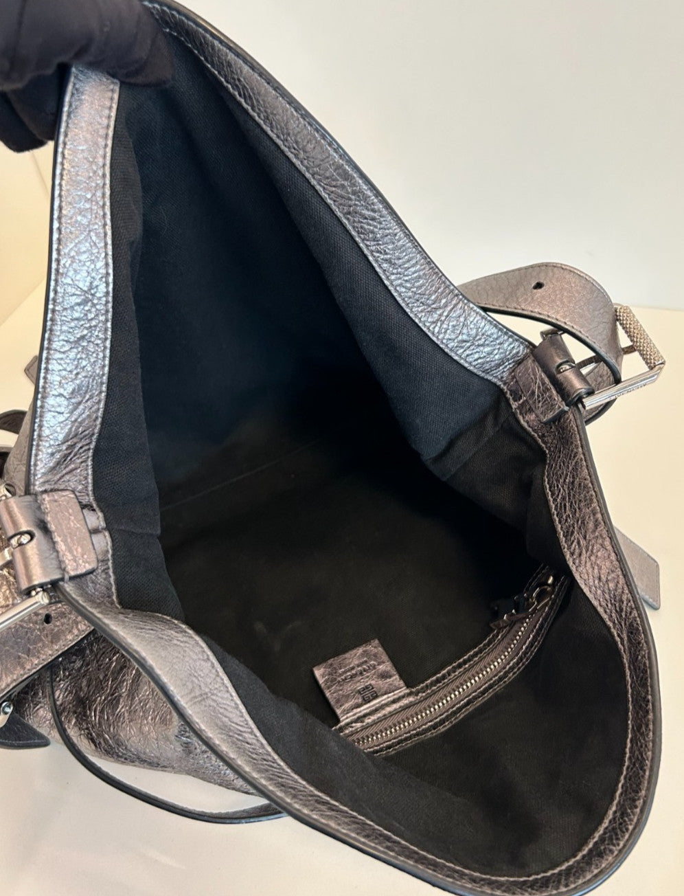 Givenchy Voyou Bag MM Shoulder Bag Crossbody Gray Silver Used Women Classic