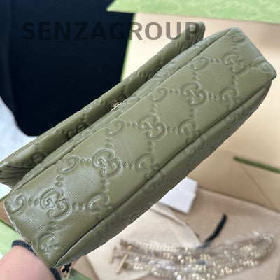 Gucci GG Milano Mini Green Chain Crossbody Shoulder Bag Classic Women