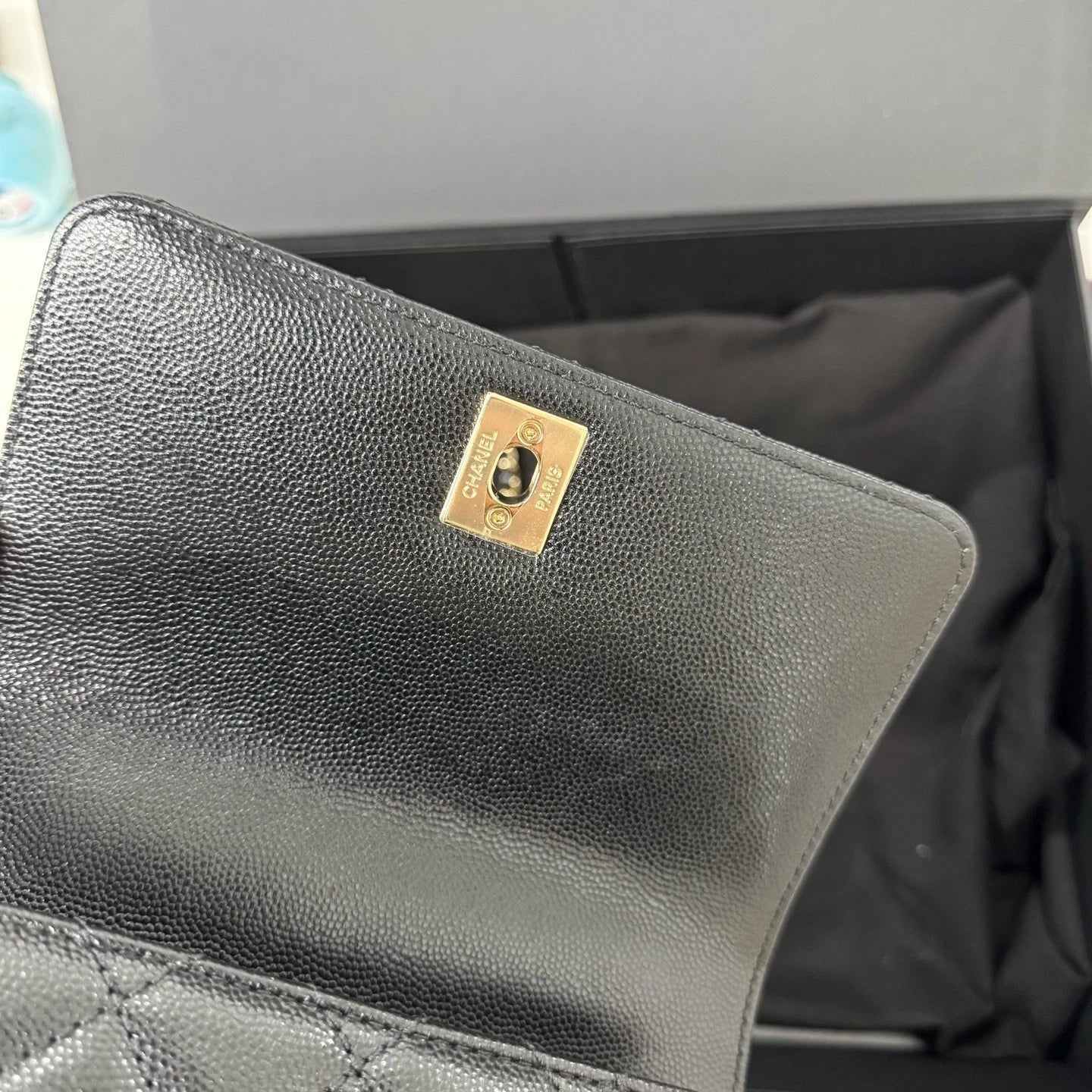 New CHANEL Coco Handle Mini Leather Top Handle Bag For Women