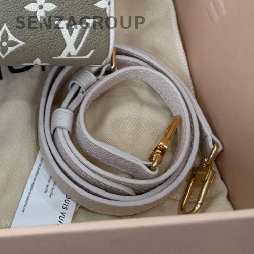 Louis Vuitton Speedy20 Monogram Calfskin Top Handle Crossbody Green Gold Women