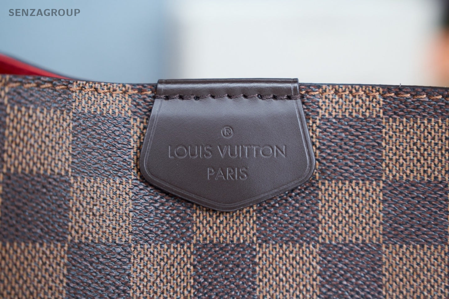 Louis Vuitton Graceful PM Damier Ebene Canvas Top Handle Shoulder Bag Brown