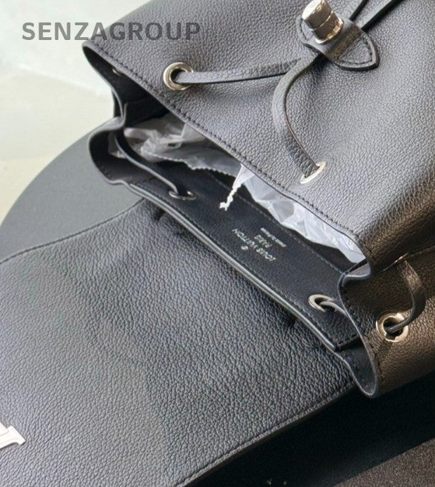 Louis Vuitton Lockme Backpack Black Silver Unisex Adults Classic