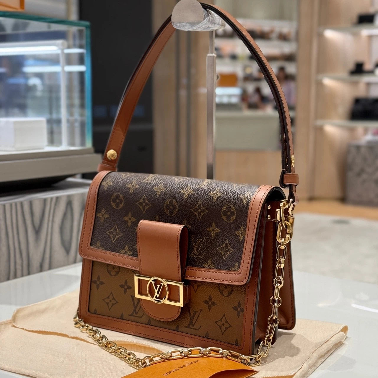 Louis Vuitton Daphne Medium Color-block Shoulder Crossbody Bag For Women