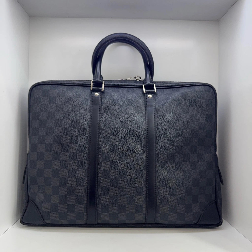 Louis Vuitton Damier Canvas Top Handle Handbag For Women